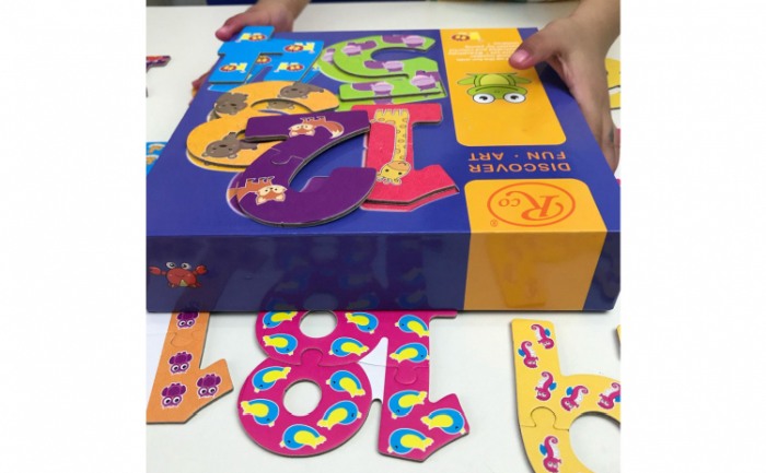 Puzzle educational piese mari Cifre 1-20 [5]