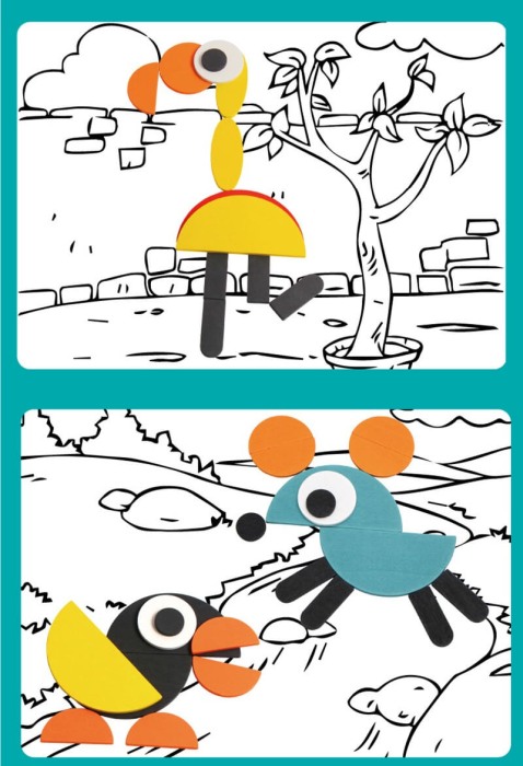 Puzzle educativ din lemn cu animale Geoanimo [3]