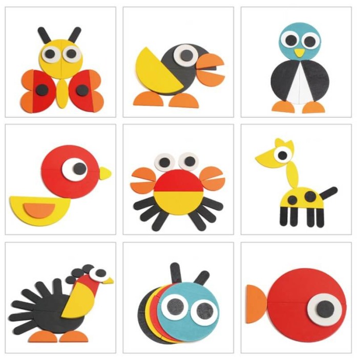 Puzzle educativ din lemn cu animale Geoanimo [2]