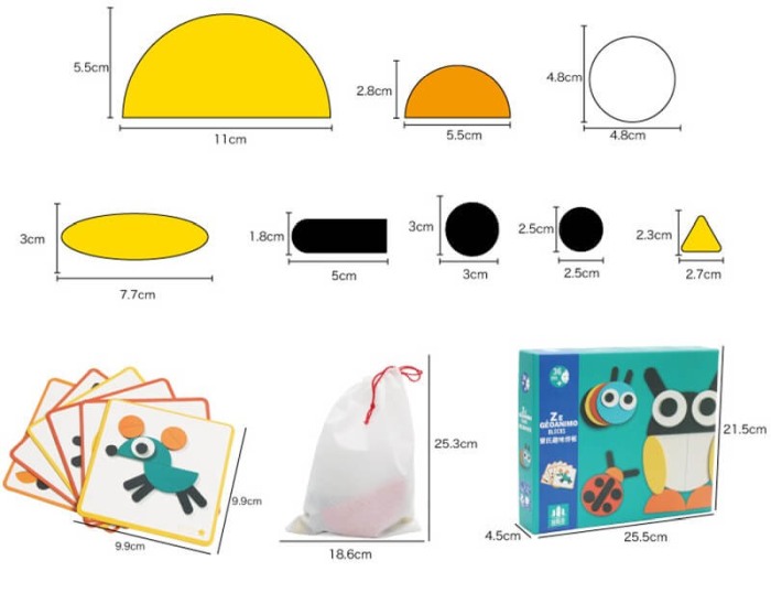 Puzzle educativ din lemn cu animale Geoanimo [6]