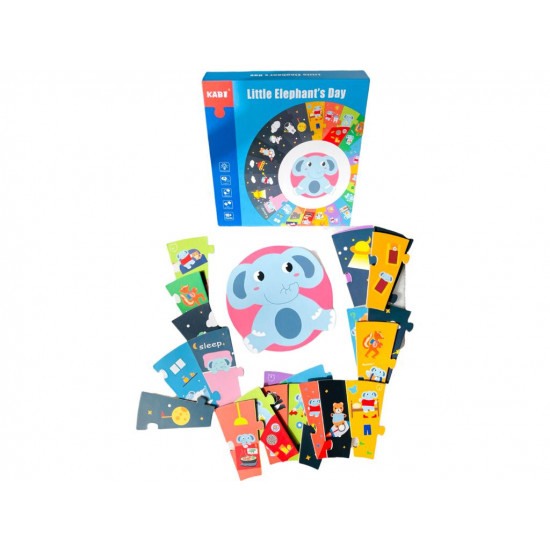 Puzzle educativ, Rutina Micului Elefant [3]