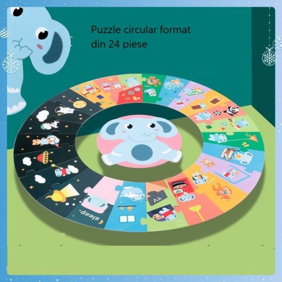 Puzzle educativ, Rutina Micului Elefant [5]