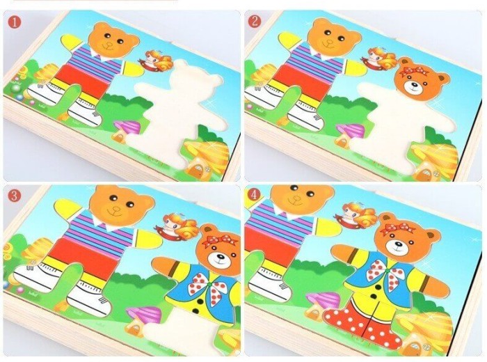 Puzzle imbraca 2 ursuleti [3]