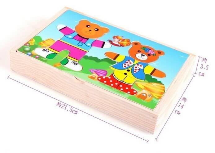 Puzzle imbraca 2 ursuleti [2]