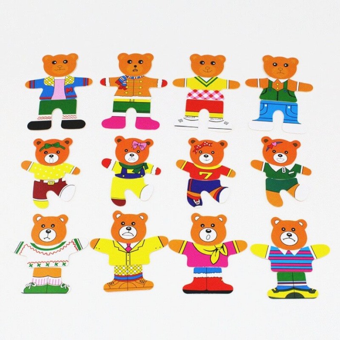 Puzzle imbraca 4 ursuleti [3]