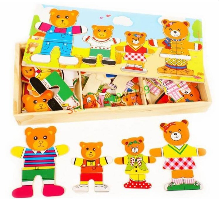 Puzzle imbraca 4 ursuleti [4]