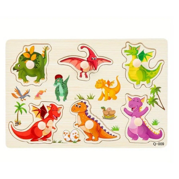 Puzzle incastru cu buton Mini [2]