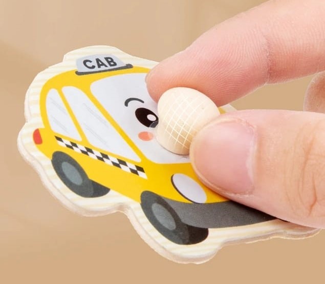 Puzzle incastru cu buton Mini [6]