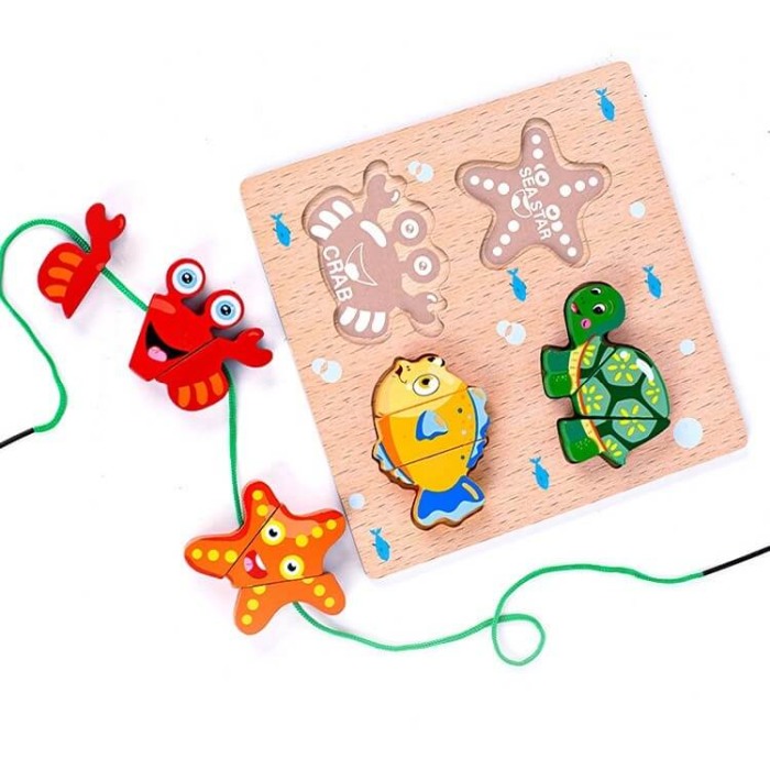 Puzzle incastru de snuruit Animale Marine [4]