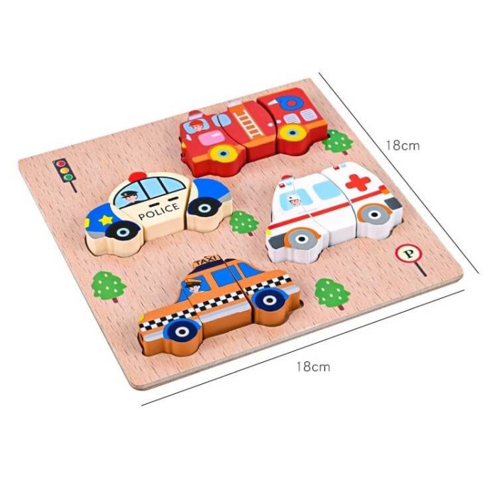 Puzzle incastru de snuruit Vehicule [3]