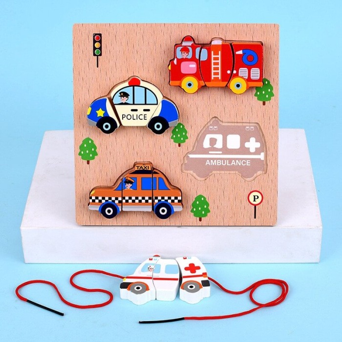 Puzzle incastru de snuruit Vehicule [4]