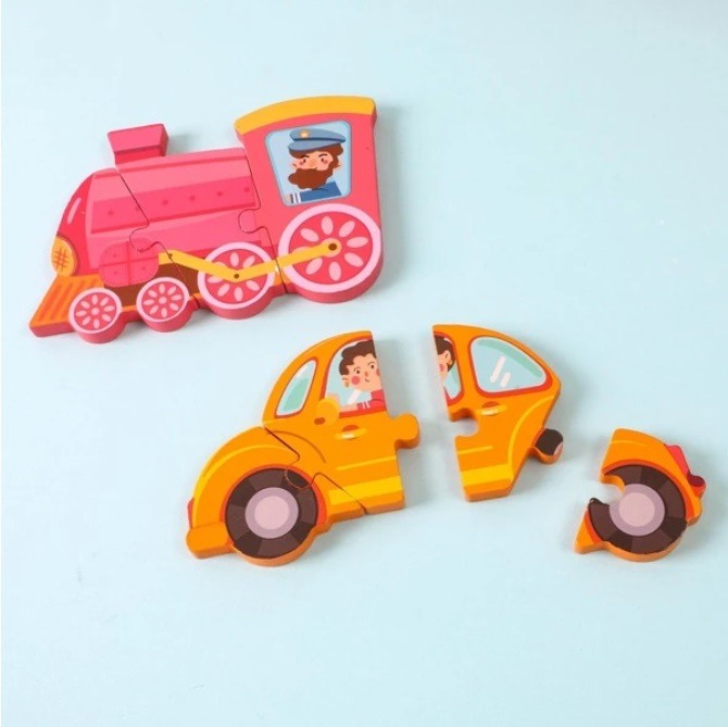 Puzzle lemn 3D [3]