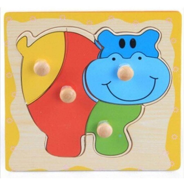 Puzzle lemn cu buton [2]