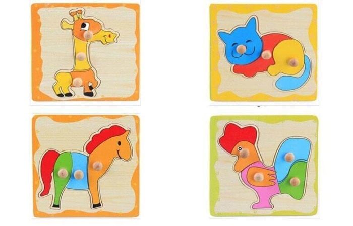 Puzzle lemn cu buton [7]