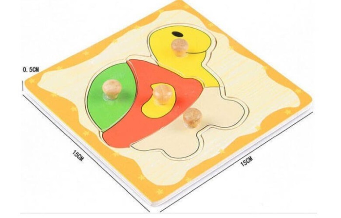 Puzzle lemn cu buton [3]