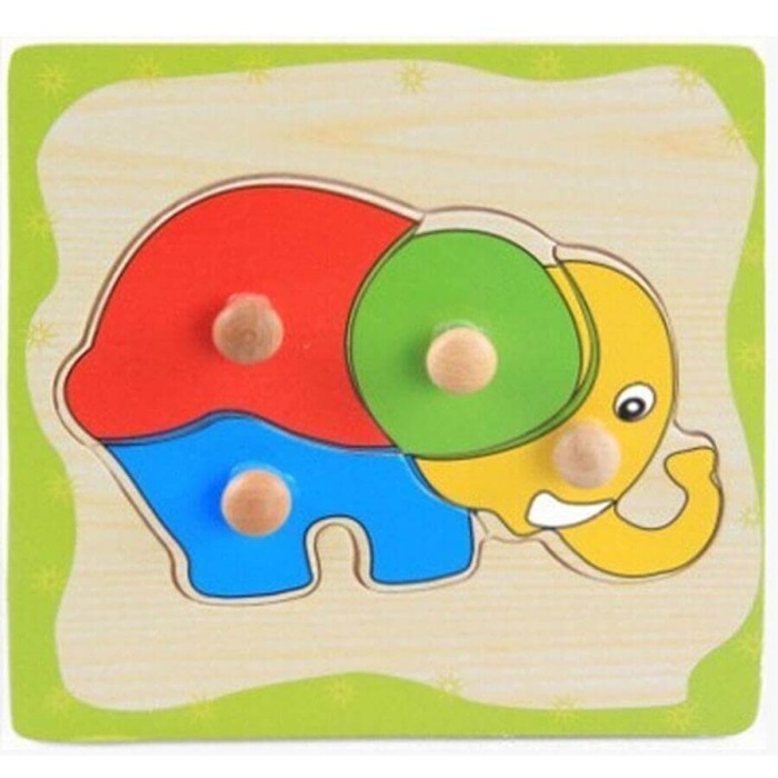 Puzzle lemn cu buton [4]