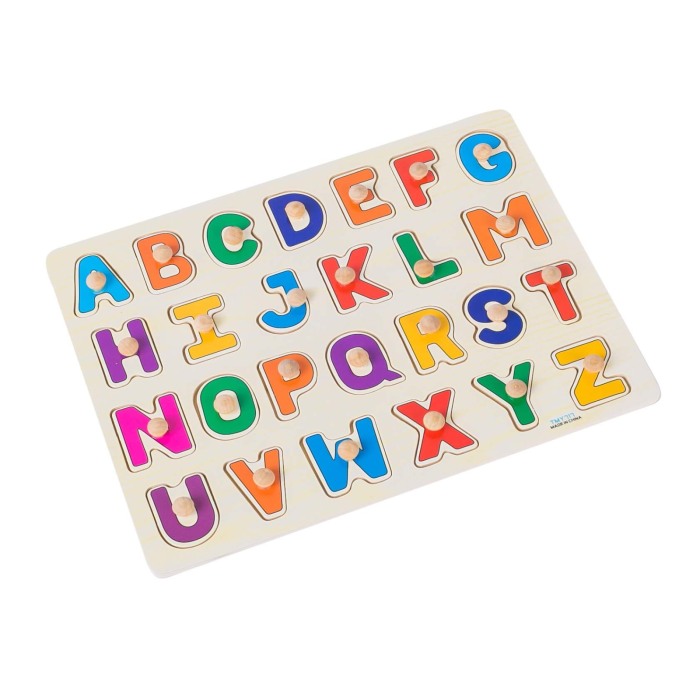Puzzle lemn  cu maner Alfabet [2]