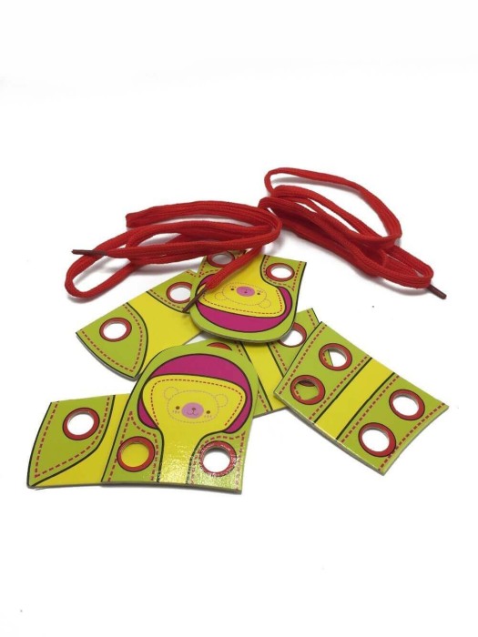 Puzzle lemn Invata sa legi sireturile [3]