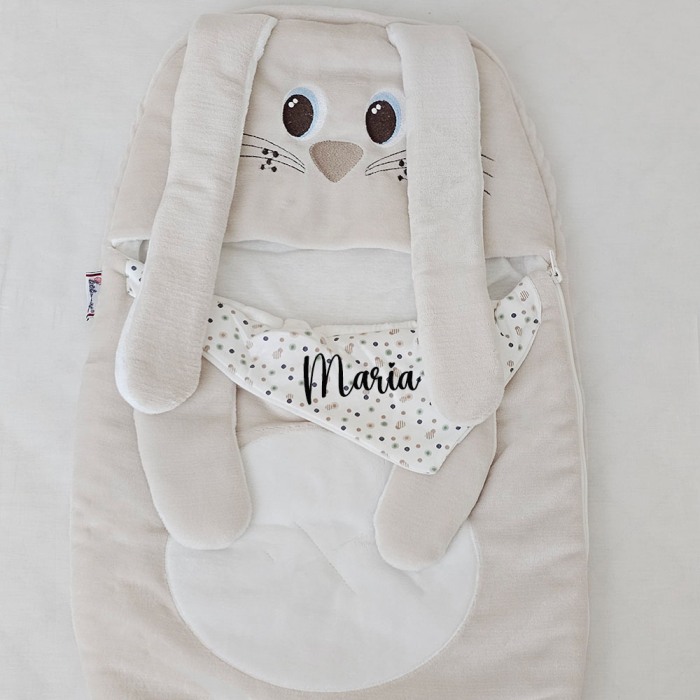 Sac de Dormit Bebelusi, Iepuras -personalizat cu nume [3]