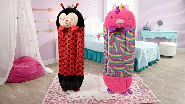 Sac de dormit/jucarie plus 2 in 1 Unicorn roz [3]