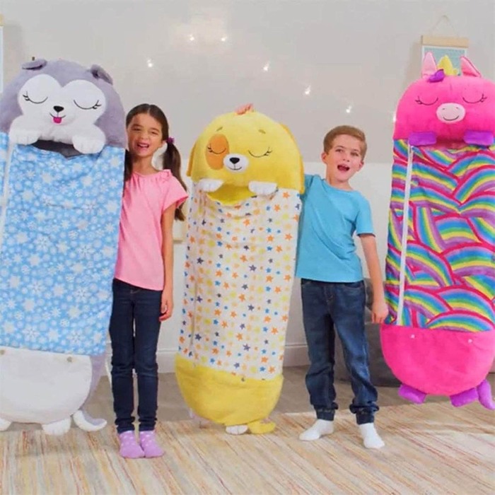 Sac de dormit/jucarie plus 2 in 1 Unicorn roz [4]