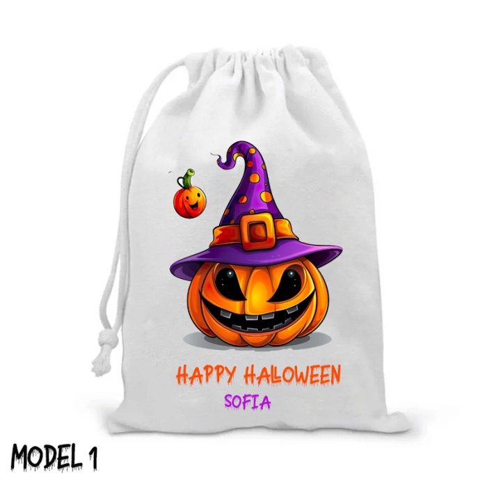 Saculet Halloween personalizat cu text [1]