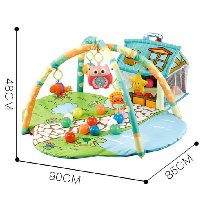 Saltea activitati Casuta cu bile colorate [2]