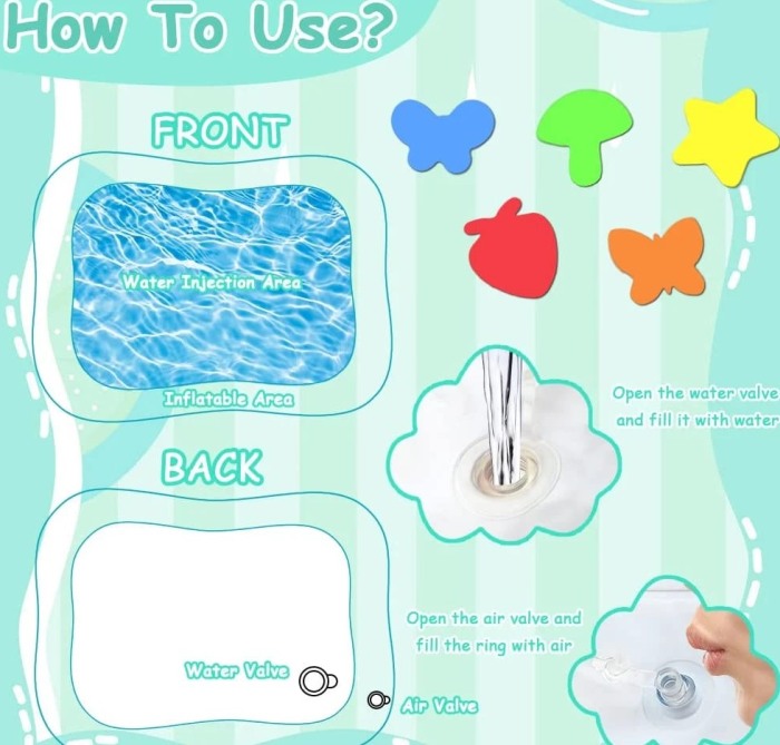 Salteluta cu apa pentru bebelusi, Tummy Time, Catelusi [4]