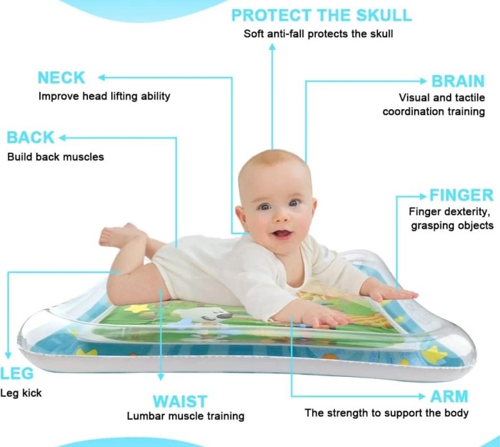 Salteluta cu apa pentru bebelusi, Tummy Time, Catelusi [6]