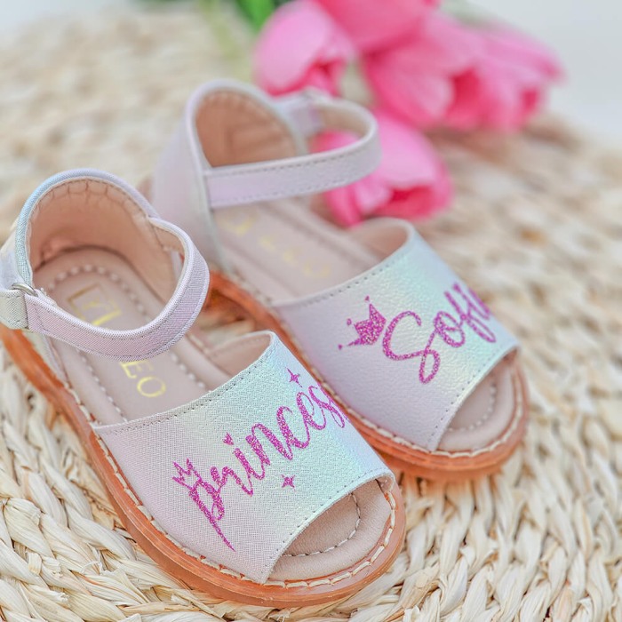 Sandale pentru Fete 236A White Princess, personalizate cu nume [2]