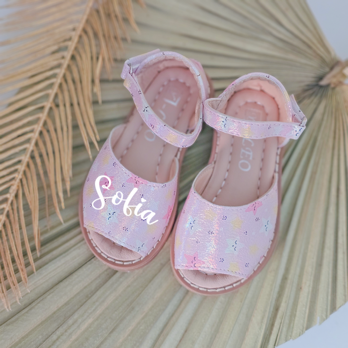 Sandale pentru Fete 832 Pink, personalizate cu nume [1]