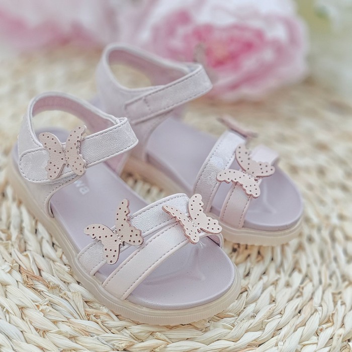 Sandale pentru Fete GX408 Fluture, roz pudra [2]