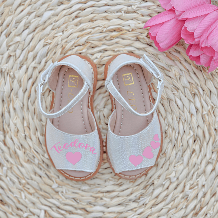 Sandale personalizate cu nume, 306A White [3]