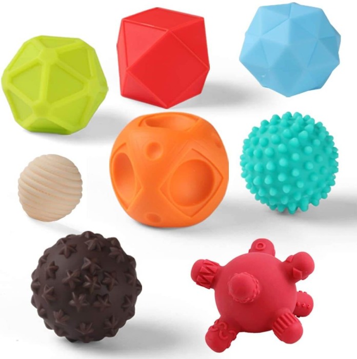 Set 10 mingi senzoriale pentru bebelusi YARQUEO [5]
