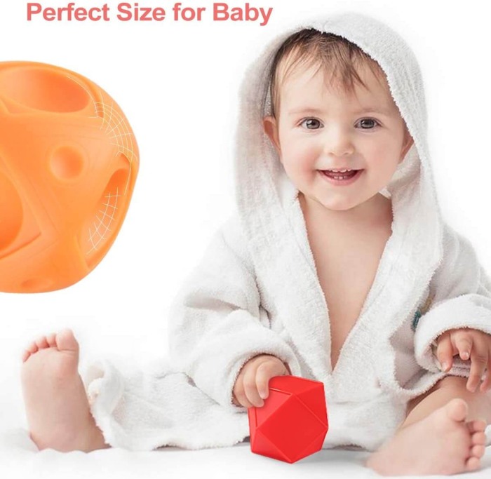 Set 10 mingi senzoriale pentru bebelusi YARQUEO [4]