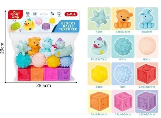Set 12 jucarii senzoriale pentru bebelusi [4]