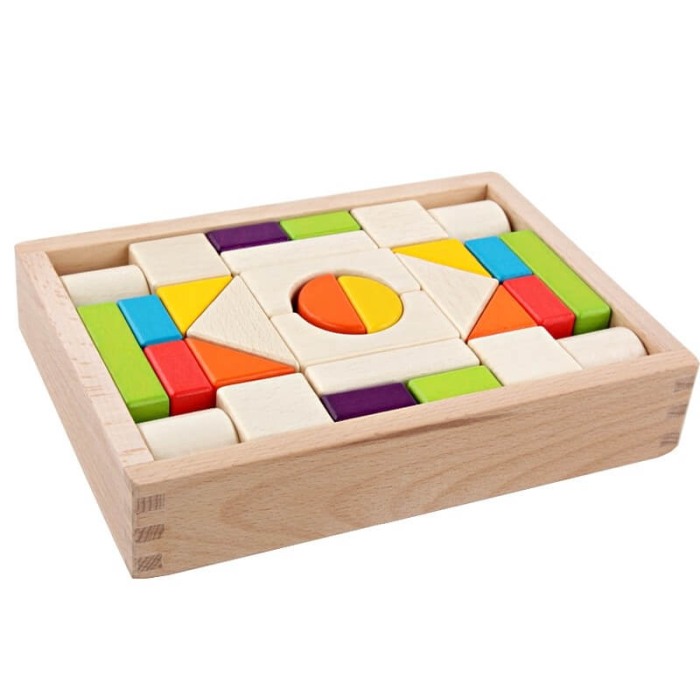Set 30 piese constructie din lemn Ohye [4]