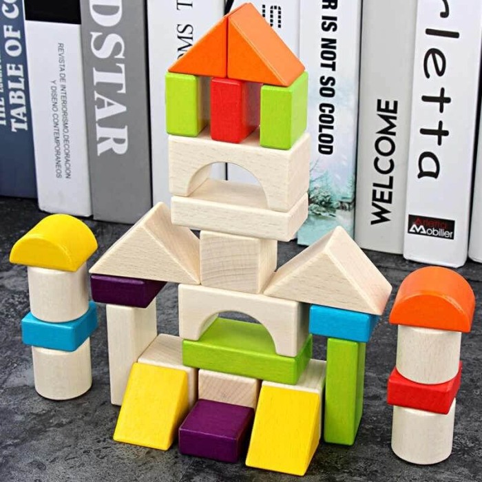Set 30 piese constructie din lemn Ohye [5]