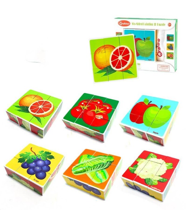 Set 9 cuburi din lemn Onshine [3]