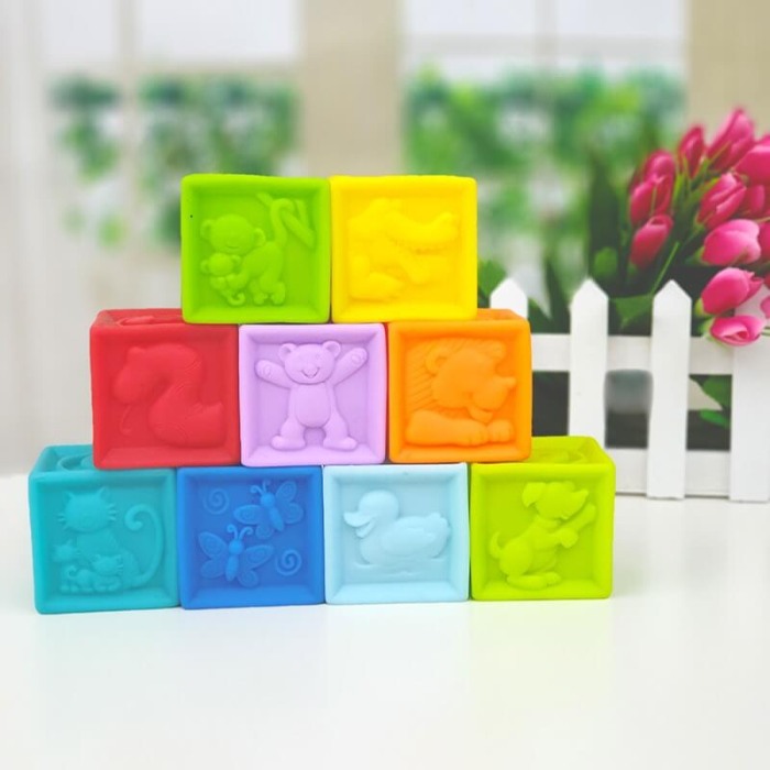 Set 9 Cuburi din silicon pentru Bebelusi [2]