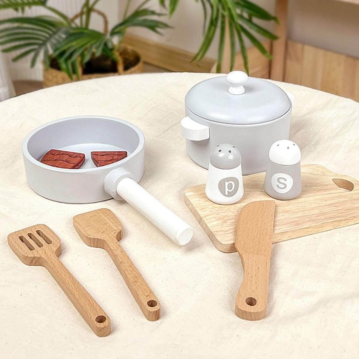 Set accesorii de jucarie pentru bucatarie, din lemn [3]