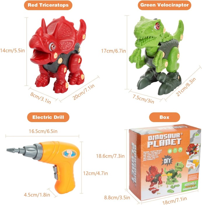 Set de asamblat 3 Dinozauri STEM [8]