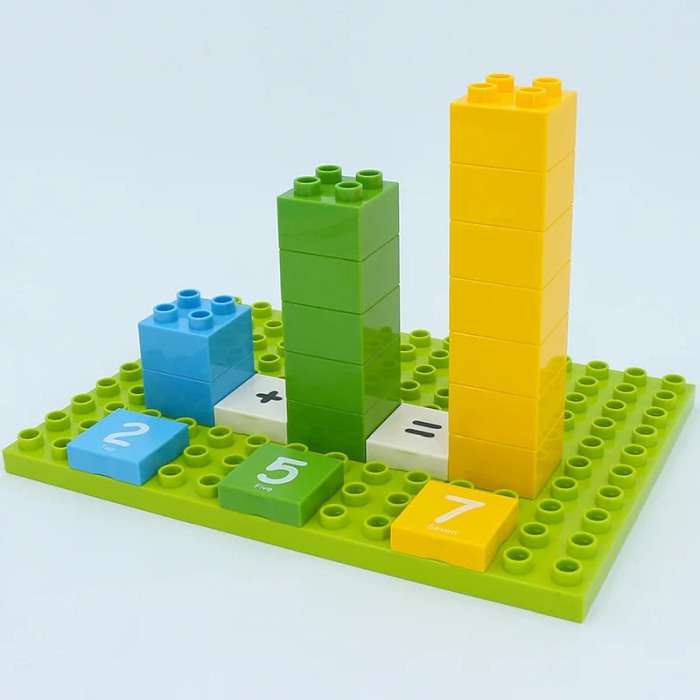 Set de constructie, matematic cu 119 piese si 10 carduri cu cifre [5]