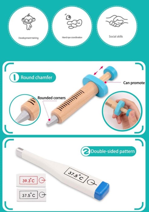Set de joaca din lemn - La Dentist [6]
