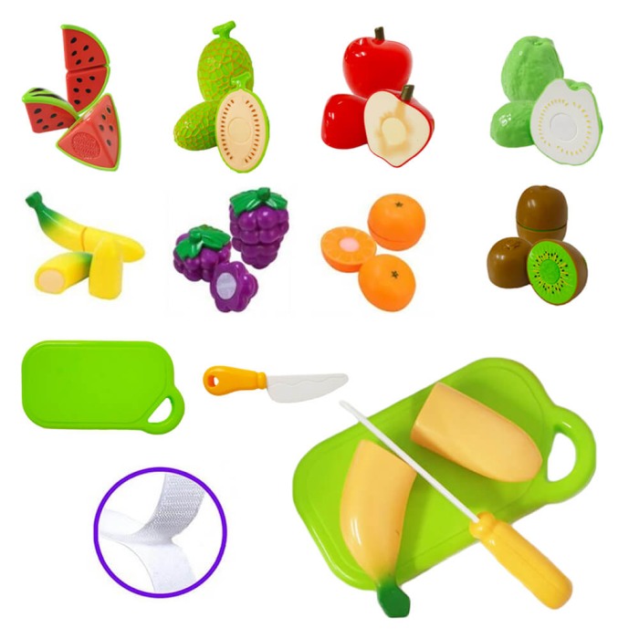 Set fructe de feliat din plastic, 10 piese [2]