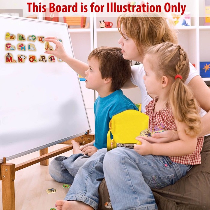 Set litere din lemn magnetice-28 piese [2]