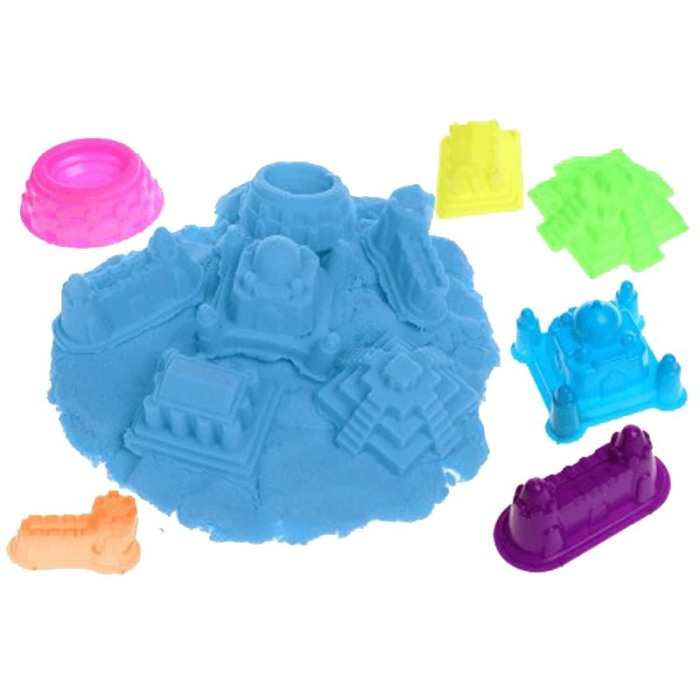 Set nisip kinetic cu forme si tavita (1 kg) [6]