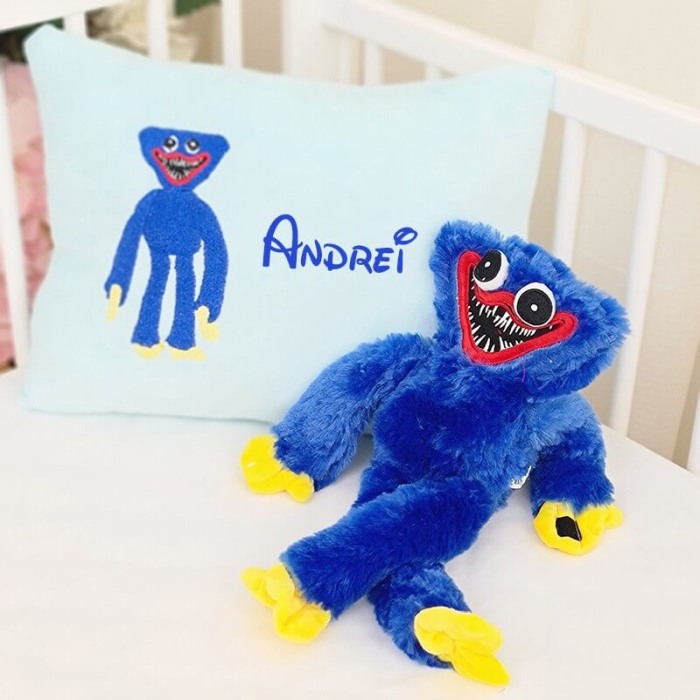 Set personalizat: Huggy Wuggy + pernuta bleu [2]