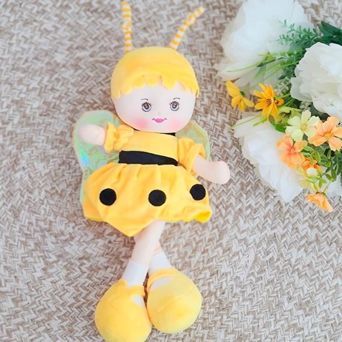 Set personalizat: Papusa muzicala Bee Galben + pernuta [2]