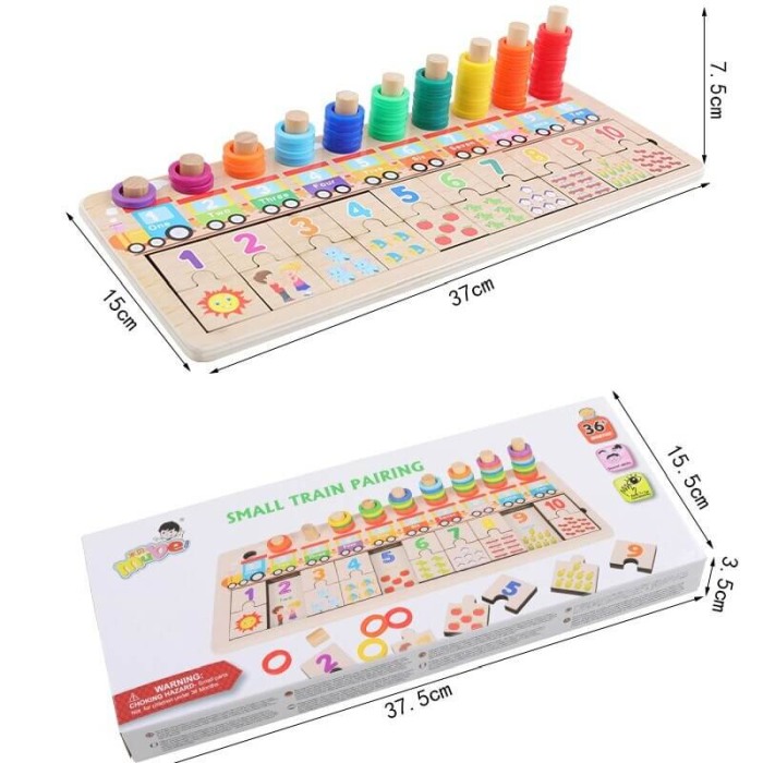 Tabla de asociere cu operatiuni matematice din lemn [3]